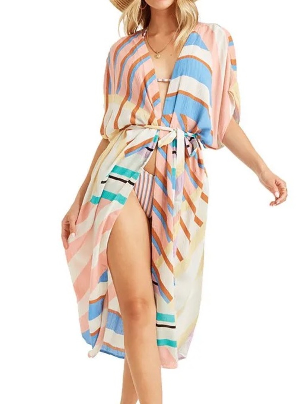 Billabong Sunburnt Sky women's printed kimono cover-up